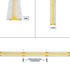 GLOBOSTAR® BEE 70350 Ταινία LED 10W/m 1100lm/m 120° DC 24V IP20 528 x COB Chip/m Ψυχρό Λευκό 6000K Dimmable - Μ500 x Π1 x Υ0.2cm - Ρολό 5 Μέτρων - 5 Χρόνια Εγγύηση
