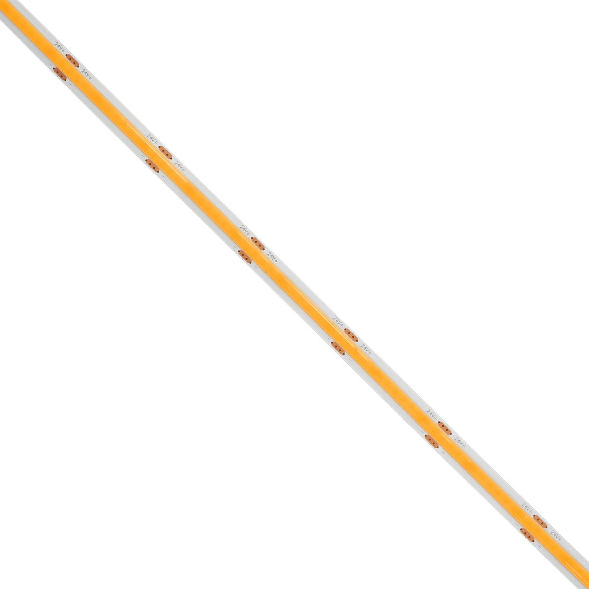 GLOBOSTAR® BEE 70362 Ταινία LED 8W/m 640lm/m 120° DC 24V IP20 320 x COB Chip/m Ultra Θερμό Λευκό 2200K Dimmable - Μ500 x Π0.8 x Υ0.2cm - Ρολό 5 Μέτρων - 5 Χρόνια Εγγύηση