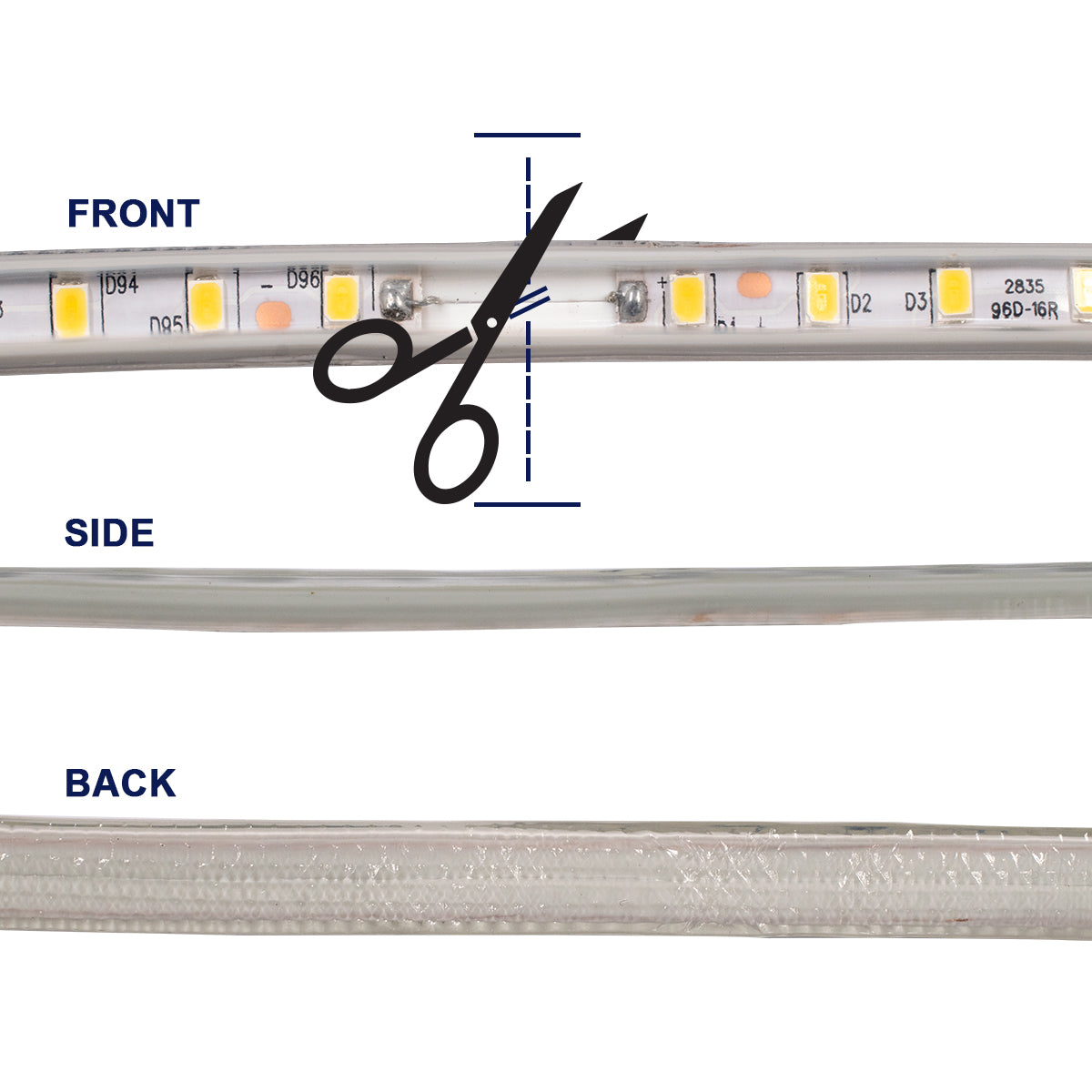 GLOBOSTAR® EPISLIM 70502 Ταινία LED 12W/m 1320lm/m 120° DC 220-240V Αδιάβροχη IP65 96 x SMD2835 Chip/m Θερμό Λευκό 2700K Dimmable - Μ100 x Π1 x Υ0.5cm - 3 Χρόνια Εγγύηση - ledmania.gr