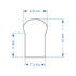 GloboStar® 70562 OVALE 120° Degree Neon Flex Epistar LED SMD 2835 1m 12W/m 120LED/m 1248lm/m 120° DC 24V Αδιάβροχη IP68 Θερμό Λευκό 3000K Dimmable - ledmania.gr