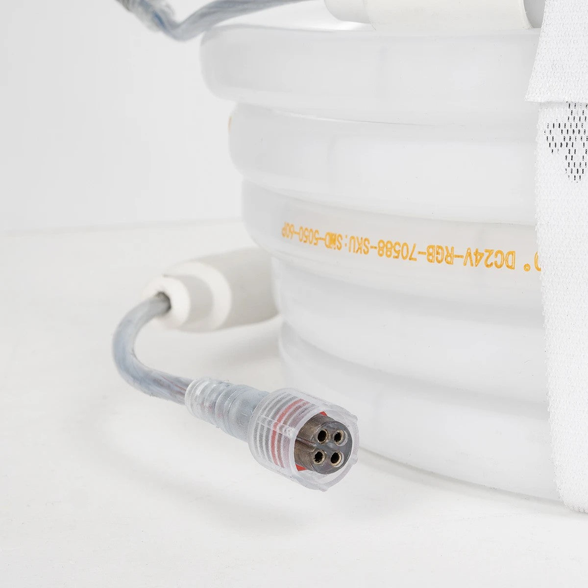 GLOBOSTAR® NEOTUBE 70588 Ταινία Neon Flex LED 18W/m 900lm/m 360° DC 24V Αδιάβροχο IP65 60 x SMD5050 Chip/m Πολύχρωμο RGB Dimmable - Sanan SMD Chip - Μ500 x Π2.1 x Υ2.1cm - Ρολό 5 Μέτρων - 3 Χρόνια Εγγύηση