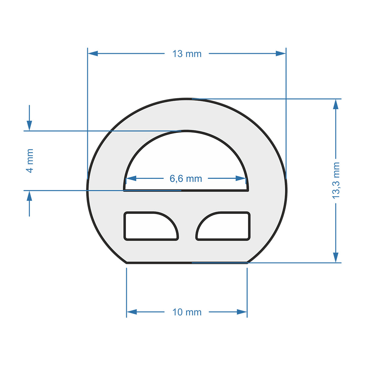 GloboStar® 70592 TUBE 360° Degree Neon Flex Epistar LED SMD 2835 1m 12W/m 120LED/m 1248lm/m 360° DC 230V Αδιάβροχη IP68 Θερμό Λευκό 3000K Dimmable