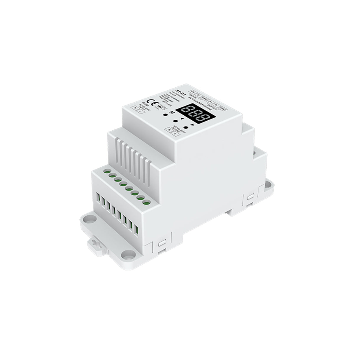 GLOBOSTAR® SKYDANCE-S1-D1 70672 AC Trailing Edge DMX Dimmer Ράγας με 1 x 2A 480W Κανάλι AC 220-240V 2A 480W Max IP20 - DMX512 & RDM - Μ11.5 x Π5 x Υ6.5cm - 5 Χρόνια Εγγύηση - ledmania.gr