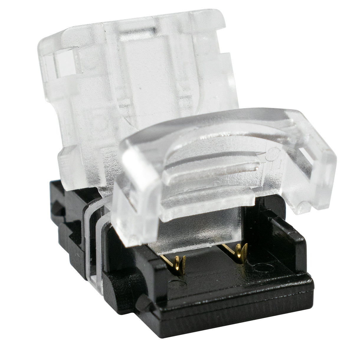 GLOBOSTAR® STRIPART 70720 Ενωτικός Ταχυσύνδεσμος για Μονόχρωμη Ταινία LED 2Pin 10mm σε Καλώδιο Τροφοδοσίας 2Pin Αδιάβροχο IP65 - Μ1.5 x Π2.4 x Υ0.8cm - ledmania.gr