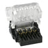 GLOBOSTAR® STRIPART 70724 Ενωτικός Ταχυσύνδεσμος για Πολύχρωμη RGB Ταινία LED 4Pin 10mm σε Καλώδιο Τροφοδοσίας 4Pin Αδιάβροχο IP65 - Μ1.5 x Π2.4 x Υ0.8cm - ledmania.gr