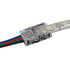GLOBOSTAR® STRIPART 70724 Ενωτικός Ταχυσύνδεσμος για Πολύχρωμη RGB Ταινία LED 4Pin 10mm σε Καλώδιο Τροφοδοσίας 4Pin Αδιάβροχο IP65 - Μ1.5 x Π2.4 x Υ0.8cm - ledmania.gr