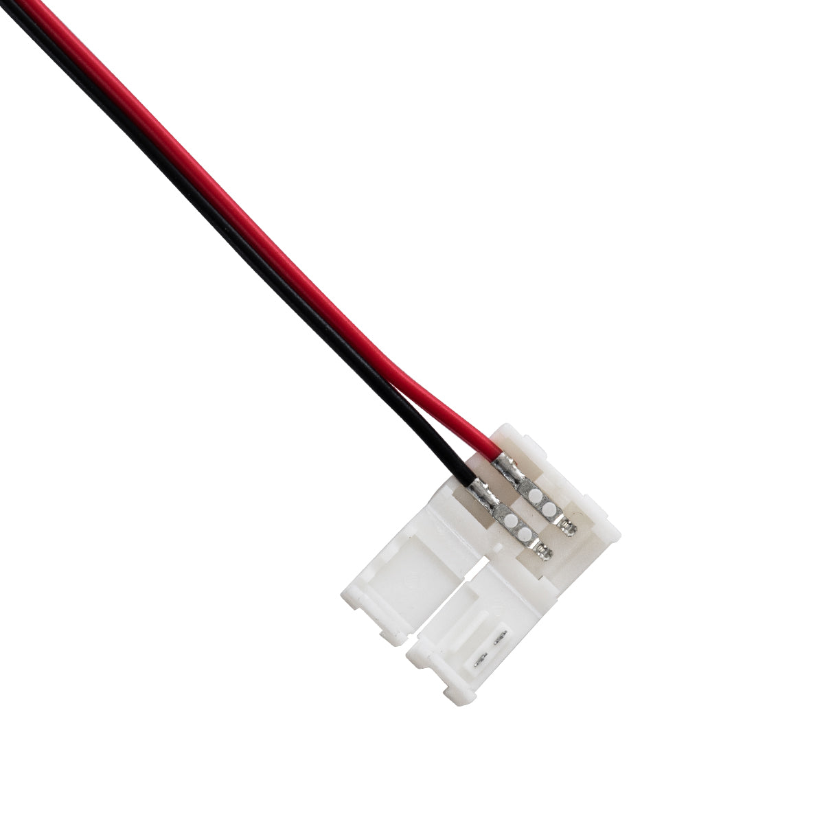 GLOBOSTAR® STRIPART 70731 Ενωτικός Ταχυσύνδεσμος με 15cm Καλώδιο Τροφοδοσίας για Μονόχρωμη Ταινία LED 2Pin 8mm σε Μονόχρωμη Ταινία LED 2Pin 8mm IP20 - Μ16 x Π1.2 x Υ0.3cm - ledmania.gr
