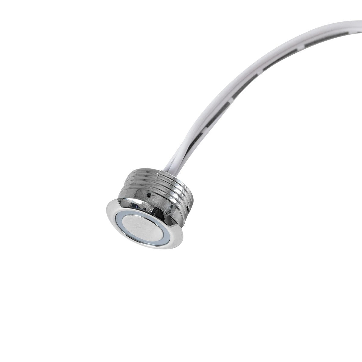 GLOBOSTAR® BUTTON 70793 Φωτιζόμενος Χωνευτός Διακόπτης Αφής On/Off & Push Dimming LED DC 12-24V 1 x 4A 96W Max IP20 Μπλε - Μ2 x Π2 x Υ1.2cm - 2 Χρόνια Εγγύηση - ledmania.gr
