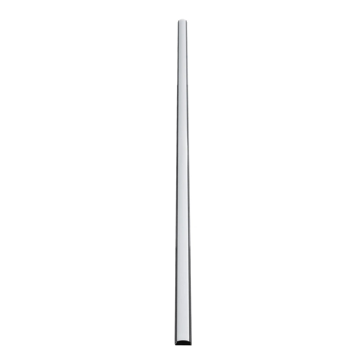 GLOBOSTAR® ALP-LINEAR CURBARIO 70804-1M Επιφανειακό Εύκαμπτο Προφίλ Αλουμινίου με Λευκό Γαλακτερό Πατητό Κάλυμμα για Ταινίες LED IP20 - Μαύρο - Μ100 x Π1.7 x Υ0.5cm - ledmania.gr