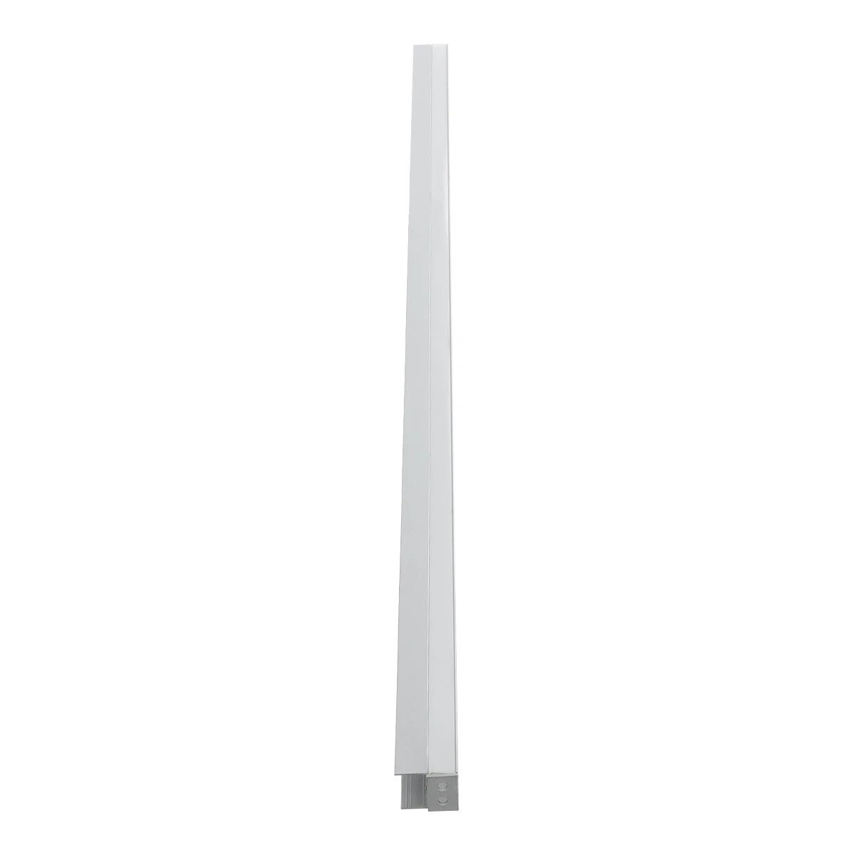 GLOBOSTAR® ALP-R-SHELF DODA 70814-1M Χωνευτό Προφίλ Αλουμινίου Ειδικό για Φωτισμό Ραφιού 18mm με Λευκό Γαλακτερό Πατητό Κάλυμμα για Ταινίες LED IP20 - Ασημί - Μ100 x Π1.5 x Υ2cm - ledmania.gr