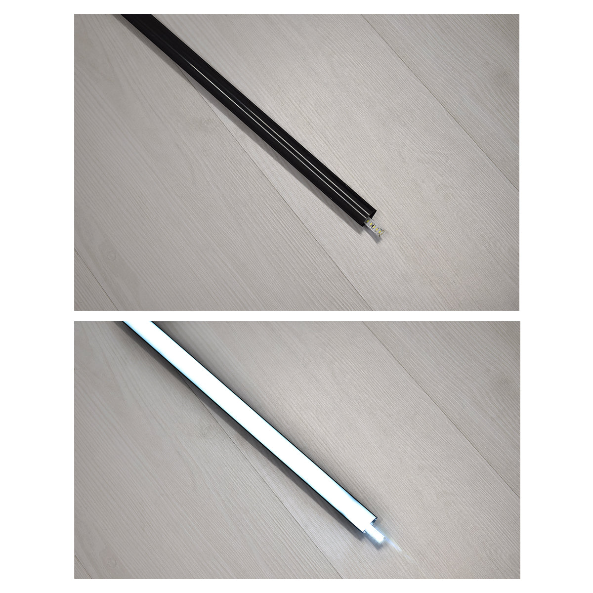 GLOBOSTAR® ALP-CORNER LINEO 70816-3M Επιφανειακό Γωνιακό Προφίλ Αλουμινίου με Μαύρο Φιμέ Πατητό Κάλυμμα για Ταινίες LED IP20 - Μαύρο - Μ300 x Π1.6 x Υ1.6cm - Πακέτο 5 Τεμαχίων - ledmania.gr