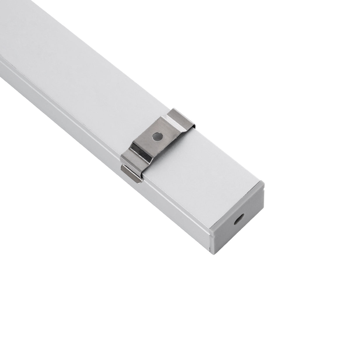 GloboStar® SURFACE-PROFILE 70824-1M Προφίλ Αλουμινίου - Βάση & Ψύκτρα Ταινίας LED με Λευκό Γαλακτερό Κάλυμμα - Επιφανειακή Χρήση - Πατητό Κάλυμμα - Ασημί - 1 Μέτρο - Μ100 x Π3 x Υ2cm - ledmania.gr