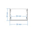 GloboStar® SURFACE-PROFILE 70824-1M Προφίλ Αλουμινίου - Βάση & Ψύκτρα Ταινίας LED με Λευκό Γαλακτερό Κάλυμμα - Επιφανειακή Χρήση - Πατητό Κάλυμμα - Ασημί - 1 Μέτρο - Μ100 x Π3 x Υ2cm - ledmania.gr