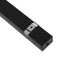 GLOBOSTAR® ALP-LINEAR VEXTA 70825-1M Επιφανειακό Προφίλ Αλουμινίου με Λευκό Γαλακτερό Πατητό Κάλυμμα για Ταινίες LED IP20 - Μαύρο & Λευκό - Μ100 x Π3 x Υ2cm