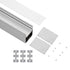GloboStar® SURFACEPENDANT-PROFILE 70826-3M Προφίλ Αλουμινίου - Βάση & Ψύκτρα Ταινίας LED με Λευκό Γαλακτερό Κάλυμμα - Επιφανειακή & Κρεμαστή Χρήση - Πατητό Κάλυμμα - Ασημί - 3 Μέτρα - Μ300 x Π5 x Υ7cm - ledmania.gr