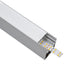 GloboStar® SURFACEPENDANT-PROFILE 70826-3M Προφίλ Αλουμινίου - Βάση & Ψύκτρα Ταινίας LED με Λευκό Γαλακτερό Κάλυμμα - Επιφανειακή & Κρεμαστή Χρήση - Πατητό Κάλυμμα - Ασημί - 3 Μέτρα - Μ300 x Π5 x Υ7cm - ledmania.gr