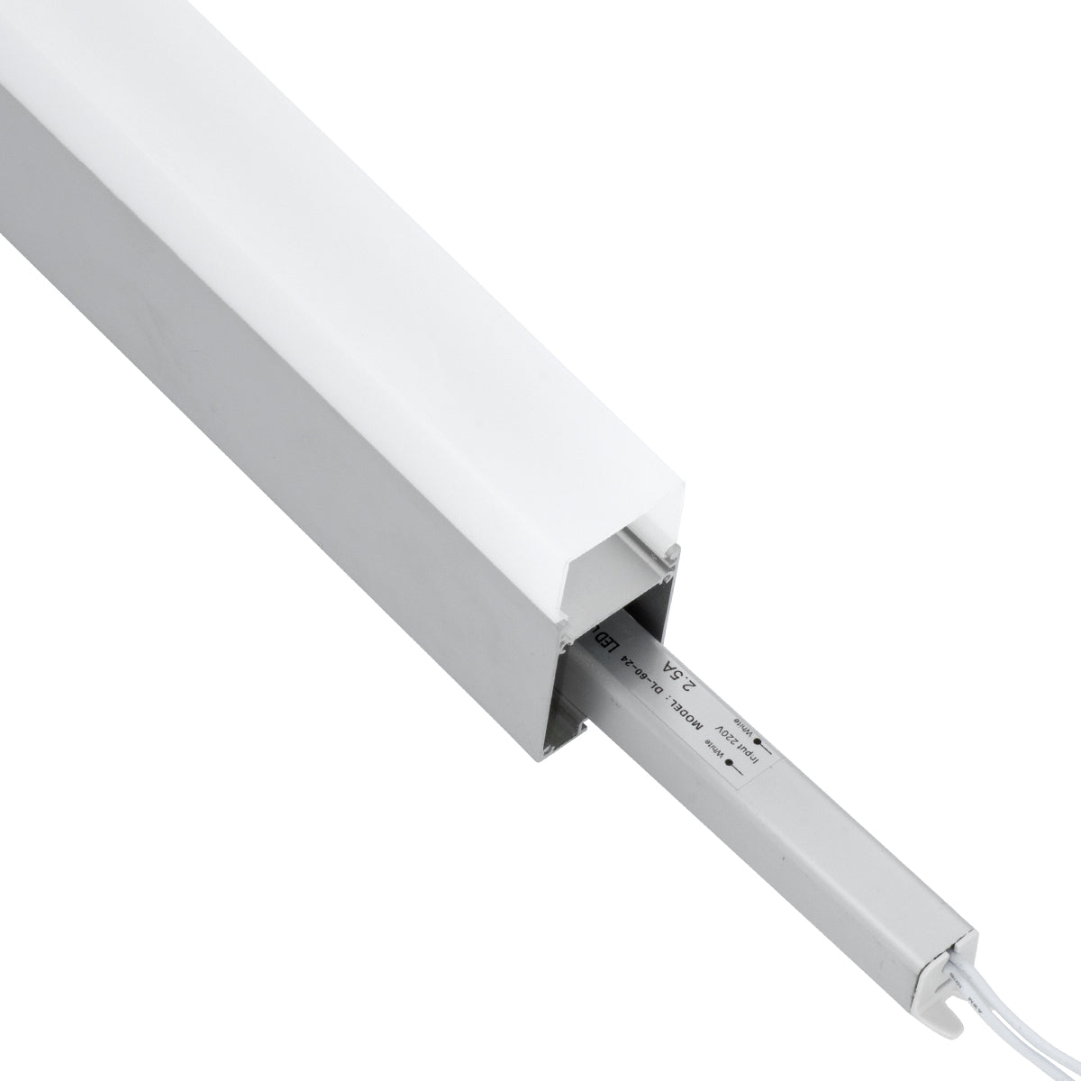 GloboStar® SURFACEPENDANT-PROFILE 70830-3M Προφίλ Αλουμινίου - Βάση & Ψύκτρα Ταινίας LED με Λευκό Γαλακτερό Κάλυμμα - Επιφανειακή & Κρεμαστή Χρήση - Πατητό Κάλυμμα - Ασημί - 3 Μέτρα - Μ300 x Π3.5 x Υ7.4cm - ledmania.gr
