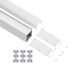 GloboStar® SURFACEPENDANT-PROFILE 70831-3M Προφίλ Αλουμινίου - Βάση & Ψύκτρα Ταινίας LED με Λευκό Γαλακτερό Κάλυμμα - Επιφανειακή & Κρεμαστή Χρήση - Πατητό Κάλυμμα - Λευκό - 3 Μέτρα - Μ300 x Π3.5 x Υ7.4cm - ledmania.gr