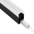 GloboStar® SURFACEPENDANT-PROFILE 70832-1M Προφίλ Αλουμινίου - Βάση & Ψύκτρα Ταινίας LED με Λευκό Γαλακτερό Κάλυμμα - Επιφανειακή & Κρεμαστή Χρήση - Πατητό Κάλυμμα - Μαύρο - 1 Μέτρο - Μ100 x Π3.5 x Υ7.4cm - ledmania.gr