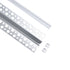 GloboStar® PLASTERBOARD-PROFILE 70838-1M Προφίλ Αλουμινίου - Βάση & Ψύκτρα Ταινίας LED με Λευκό Γαλακτερό Κάλυμμα - Χωνευτή Χρήση σε Γυψοσανίδα - Trimless - Πατητό Κάλυμμα - Ασημί - 1 Μέτρο - Μ100 x Π5.6 x Υ1.5cm - ledmania.gr