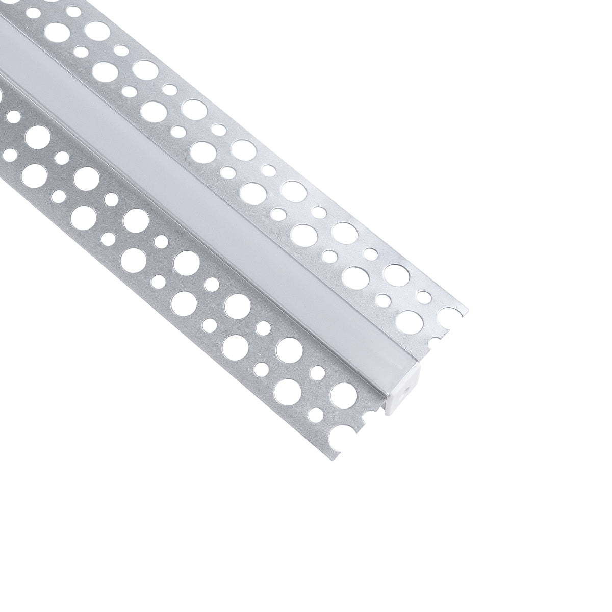 GloboStar® PLASTERBOARD-PROFILE 70838-1M Προφίλ Αλουμινίου - Βάση & Ψύκτρα Ταινίας LED με Λευκό Γαλακτερό Κάλυμμα - Χωνευτή Χρήση σε Γυψοσανίδα - Trimless - Πατητό Κάλυμμα - Ασημί - 1 Μέτρο - Μ100 x Π5.6 x Υ1.5cm - ledmania.gr