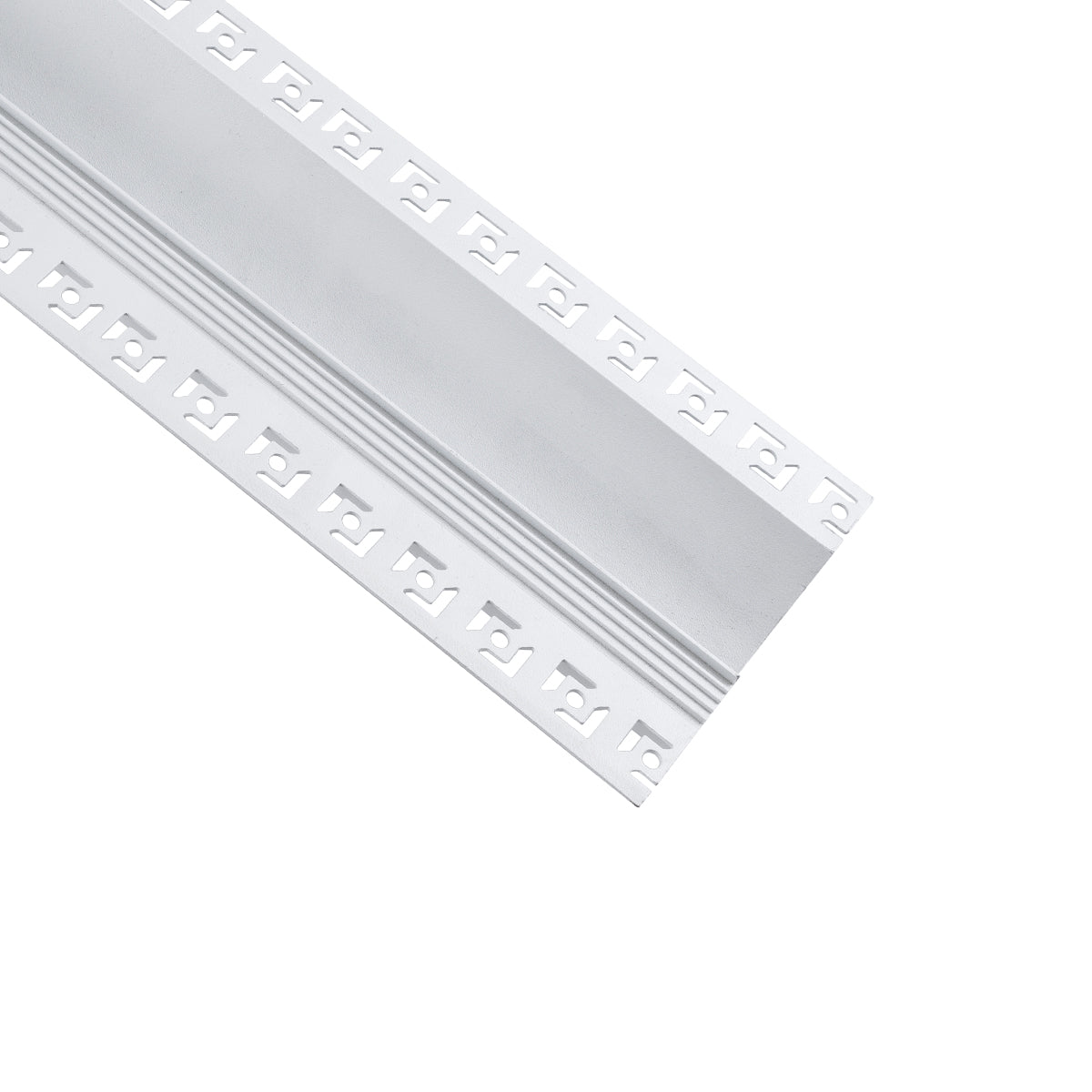 GloboStar® PLASTERBOARD-PROFILE 70840-3M Προφίλ Αλουμινίου - Βάση & Ψύκτρα Ταινίας LED με Λευκό Γαλακτερό Κάλυμμα - Χωνευτή Χρήση σε Γυψοσανίδα για Δημιουργία Κρυφού Φωτισμού - Trimless - Πατητό Κάλυμμα - Λευκό - 3 Μέτρα - Πακέτο 5 Τεμαχίων - Μ300 x Π9...