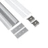 GLOBOSTAR® ALP-WALL-UPDOWN CONCEALED 70844-1M Επιφανειακό Προφίλ Αλουμινίου Ειδικό για Δημιουργία Κρυφού Φωτισμού Up & Down με Λευκό Γαλακτερό Πατητό Κάλυμμα για Ταινίες LED IP20 - Ασημί - Μ100 x Π5 x Υ1.7cm - ledmania.gr