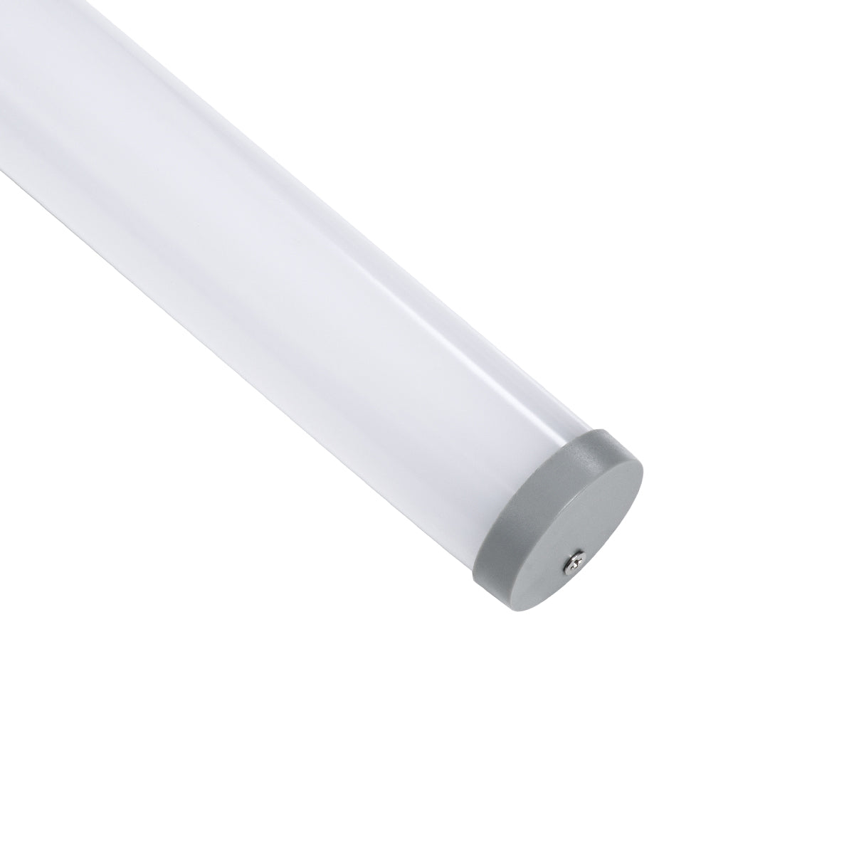GloboStar® SURFACEPENDANT-PROFILE 70853-3M Προφίλ Αλουμινίου - Βάση & Ψύκτρα Ταινίας LED με Λευκό Γαλακτερό Κάλυμμα - Επιφανειακή & Κρεμαστή Χρήση - Πατητό Κάλυμμα - Ασημί - 3 Μέτρα - Μ300 x Φ3cm - ledmania.gr