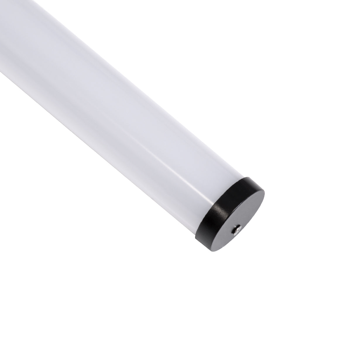 GloboStar® SURFACEPENDANT-PROFILE 70854-1M Προφίλ Αλουμινίου - Βάση & Ψύκτρα Ταινίας LED με Λευκό Γαλακτερό Κάλυμμα - Επιφανειακή & Κρεμαστή Χρήση - Πατητό Κάλυμμα - Μαύρο - 1 Μέτρο - Μ100 x Φ3cm - ledmania.gr