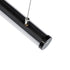 GloboStar® SURFACEPENDANT-PROFILE 70854-1M Προφίλ Αλουμινίου - Βάση & Ψύκτρα Ταινίας LED με Λευκό Γαλακτερό Κάλυμμα - Επιφανειακή & Κρεμαστή Χρήση - Πατητό Κάλυμμα - Μαύρο - 1 Μέτρο - Μ100 x Φ3cm - ledmania.gr
