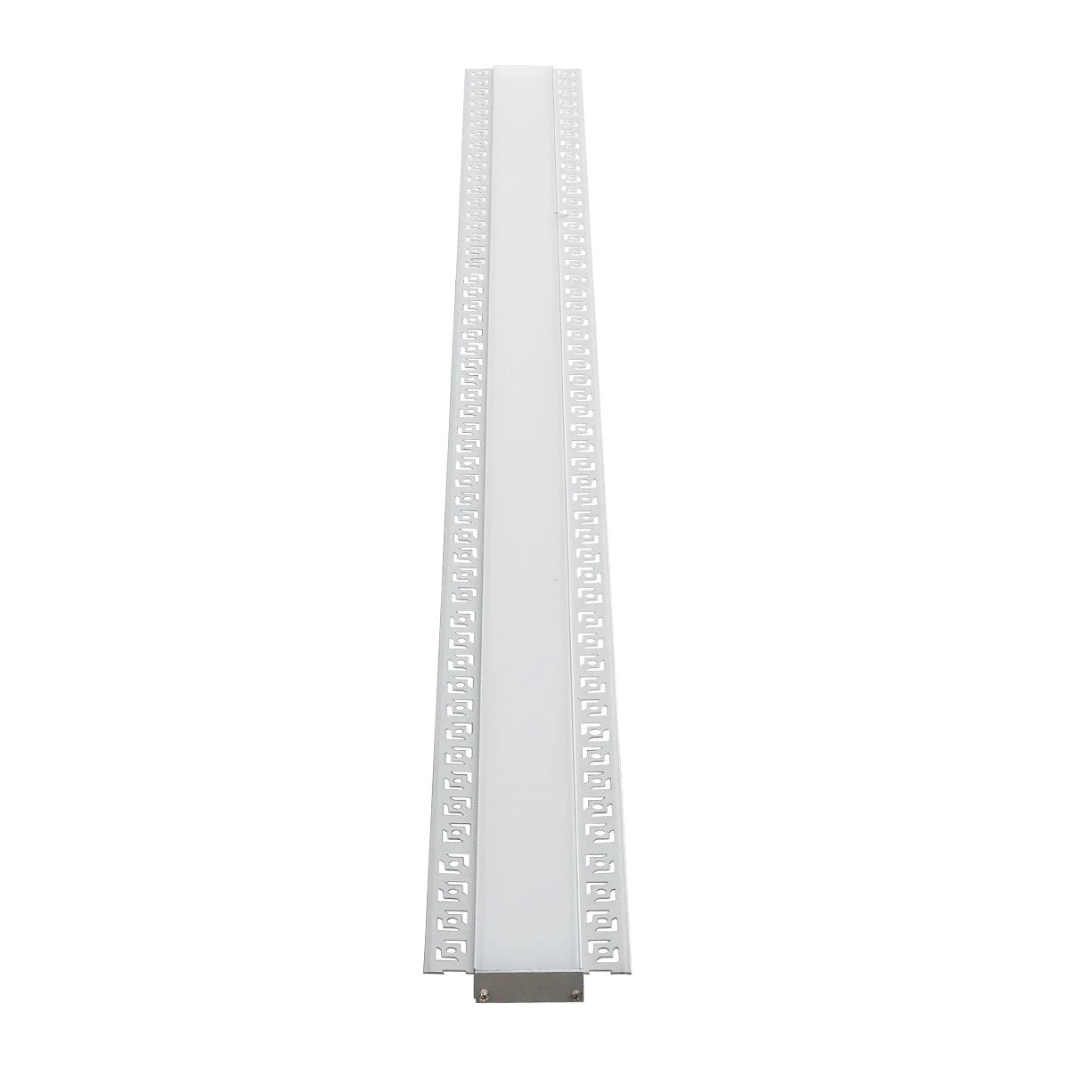 GLOBOSTAR® ALP-PLASTERIN GYPSO 70861-1M Χωνευτό Προφίλ Αλουμινίου Ειδικό για Γυψοσανίδα με Λευκό Γαλακτερό Πατητό Κάλυμμα για Ταινίες LED IP20 - Ασημί - Μ100 x Π7.8 x Υ1.4cm - ledmania.gr