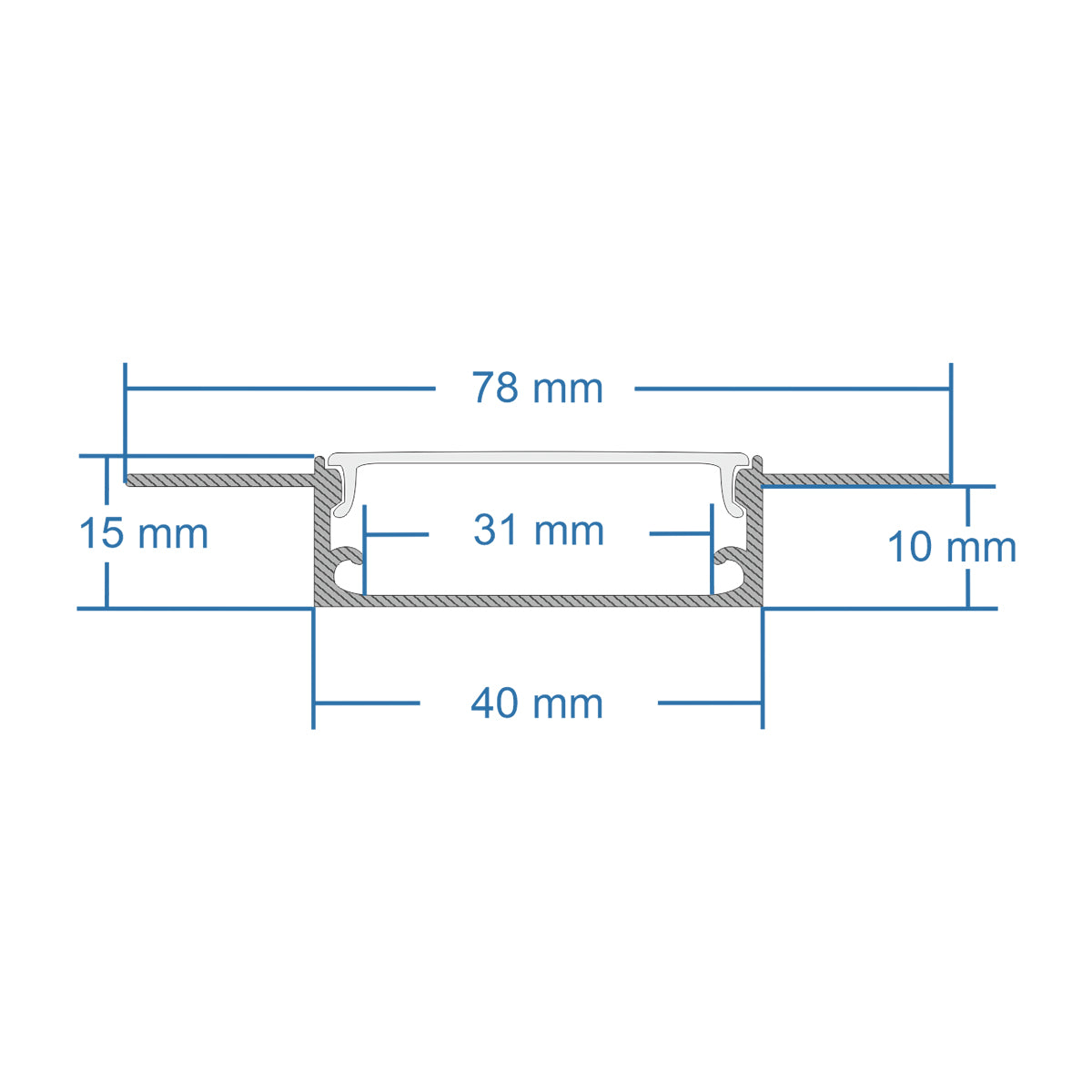 GloboStar® PLASTERBOARD-PROFILE 70861-3M Προφίλ Αλουμινίου - Βάση & Ψύκτρα Ταινίας LED με Λευκό Γαλακτερό Κάλυμμα - Χωνευτή Χρήση σε Γυψοσανίδα - Trimless - Πατητό Κάλυμμα - Ασημί - 3 Μέτρα - Πακέτο 5 Τεμαχίων - Μ300 x Π7.8 x Υ1.4cm - ledmania.gr