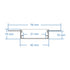 GloboStar® PLASTERBOARD-PROFILE 70861-3M Προφίλ Αλουμινίου - Βάση & Ψύκτρα Ταινίας LED με Λευκό Γαλακτερό Κάλυμμα - Χωνευτή Χρήση σε Γυψοσανίδα - Trimless - Πατητό Κάλυμμα - Ασημί - 3 Μέτρα - Πακέτο 5 Τεμαχίων - Μ300 x Π7.8 x Υ1.4cm - ledmania.gr