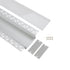 GLOBOSTAR® ALP-PLASTERIN GYPSO 70862-1M Χωνευτό Προφίλ Αλουμινίου Ειδικό για Γυψοσανίδα με Λευκό Γαλακτερό Πατητό Κάλυμμα για Ταινίες LED IP20 - Ασημί - Μ100 x Π8.8 x Υ2cm - ledmania.gr