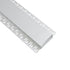 GLOBOSTAR® ALP-PLASTERIN GYPSO 70862-1M Χωνευτό Προφίλ Αλουμινίου Ειδικό για Γυψοσανίδα με Λευκό Γαλακτερό Πατητό Κάλυμμα για Ταινίες LED IP20 - Ασημί - Μ100 x Π8.8 x Υ2cm - ledmania.gr