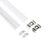 GLOBOSTAR® ALP-LINEAR CURBARIO 70863-1M Επιφανειακό Εύκαμπτο Προφίλ Αλουμινίου με Λευκό Γαλακτερό Πατητό Κάλυμμα για Ταινίες LED IP20 - Λευκό - Μ100 x Π1.7 x Υ0.5cm - ledmania.gr