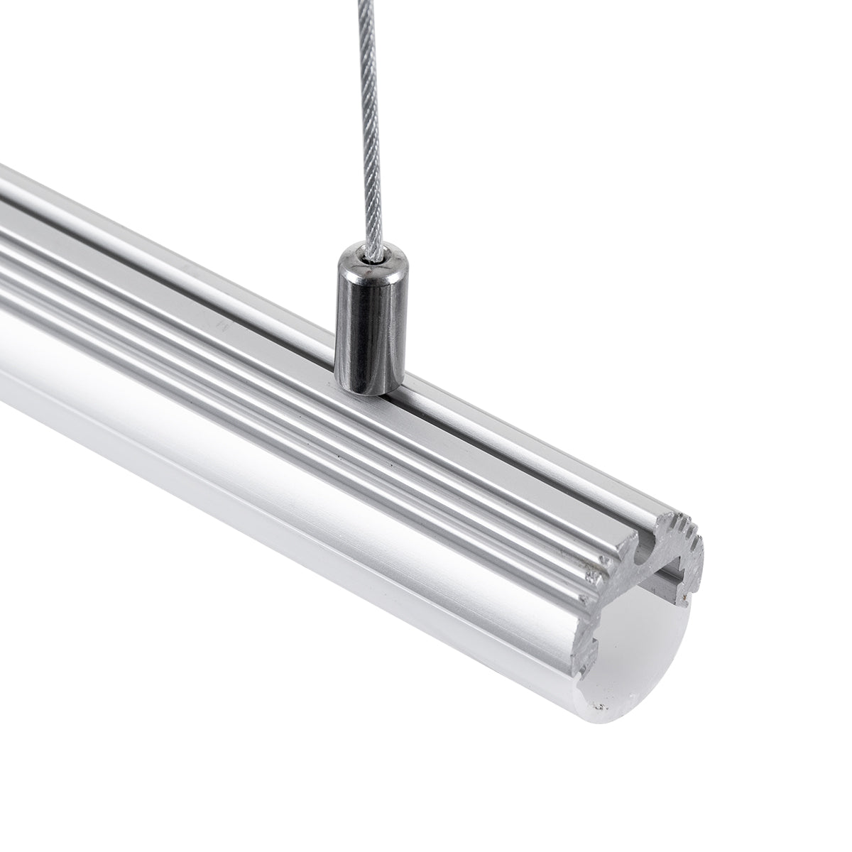 GLOBOSTAR® SUSPENSION 70898 Σύστημα Κρέμασης με 2 Ρυθμιζόμενες Ντίζες & Εξαρτήματα Ειδικό για Προφίλ Αλουμινίου - Μ1 x Π1 x Υ100cm - ledmania.gr