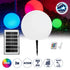 GLOBOSTAR® AQUAGLOW 71474 Μοντέρνο Φωτιστικό Κήπου Μπάλα με IR Ασύρματο Χειριστήριο LED 3W 240lm 360° DC 5V με USB-C με Ενσωματωμένο Φωτοβολταϊκό Panel 6V 1W & Επαναφορτιζόμενη Μπαταρία Li-ion 3.7V 2x18650 1400mAh Αδιάβροχο IP54 Πολύχρωμο RGBW Dimmable... - ledmania.gr