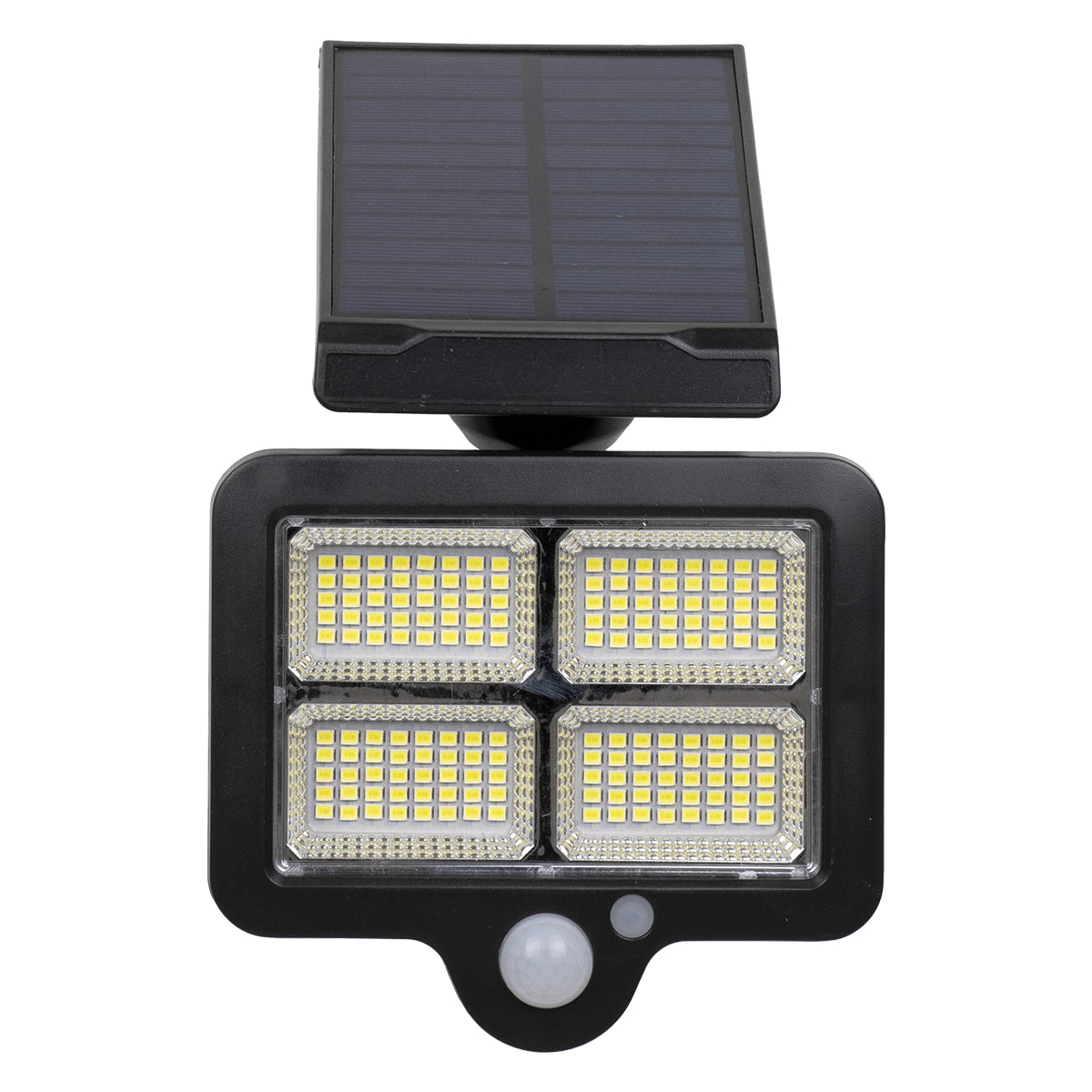 GloboStar® 71483 Αυτόνομος Ηλιακός Προβολέας LED SMD 20W 1500lm με Ενσωματωμένη Μπαταρία 2400mAh - Φωτοβολταϊκό Πάνελ με Αισθητήρα Ημέρας-Νύχτας - PIR Αισθητήρα Κίνησης και Ασύρματο Χειριστήριο IR Αδιάβροχο IP65 Ψυχρό Λευκό 6000K