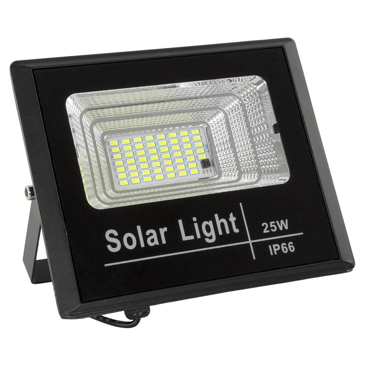 GLOBOSTAR® HERMES 71554 Προβολέας LED 25W 250lm 120° DC 5V με Φωτοβολταϊκό Panel 5V 4W & Επαναφορτιζόμενη Μπαταρία Li-ion 3.2V 3000mAh Αδιάβροχο IP65 Ψυχρό Λευκό 6000K - Sanan Chip - Μαύρο - Μ19.5 x Π5 x Υ4.8cm - 2 Χρόνια Εγγύηση - ledmania.gr