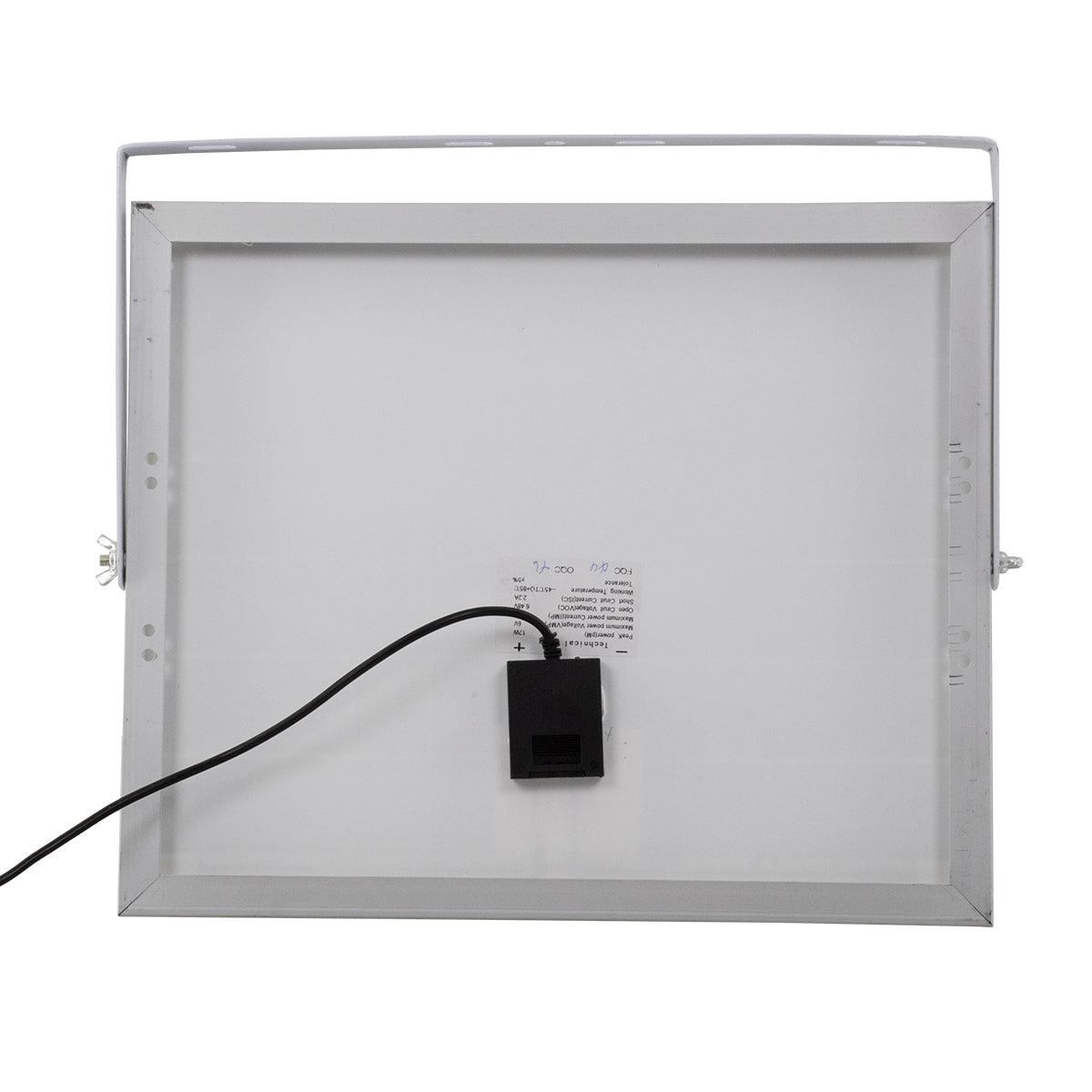 GLOBOSTAR® HERMES 71555 Προβολέας LED 40W 400lm 120° DC 5V με Φωτοβολταϊκό Panel 5V 6W & Επαναφορτιζόμενη Μπαταρία Li-ion 3.2V 5000mAh Αδιάβροχο IP65 Ψυχρό Λευκό 6000K - Sanan Chip - Μαύρο - Μ23 x Π19.5 x Υ5cm - 2 Χρόνια Εγγύηση - ledmania.gr
