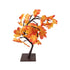 GLOBOSTAR® TREEDECO 71586 Μοντέρνο Επιτραπέζιο Φωτιστικό Πορτατίφ LED 2W 100lm 200° DC 5V με USB 2.0 IP20 Θερμό Λευκό 2700K - Πορτοκαλί & Καφέ - Μ30 x Π30 x Υ41cm - 2 Χρόνια Εγγύηση - ledmania.gr