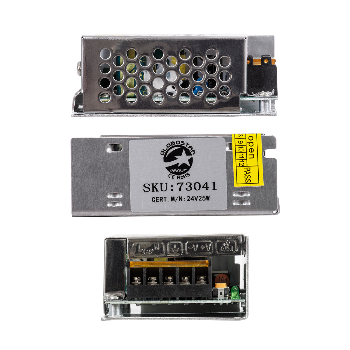 GLOBOSTAR® LUMIVOLT 73041 Τροφοδοτικό/Μετασχηματιστής PELV 25W 1.05A DC 24V IP20 - AC 220-240V σε DC 24V / Ρυθμιζόμενo από DC 22.5V έως DC 25.5V - Μ8.7 x Π5.8 x Υ3.4cm - 3 Χρόνια Εγγύηση - ledmania.gr