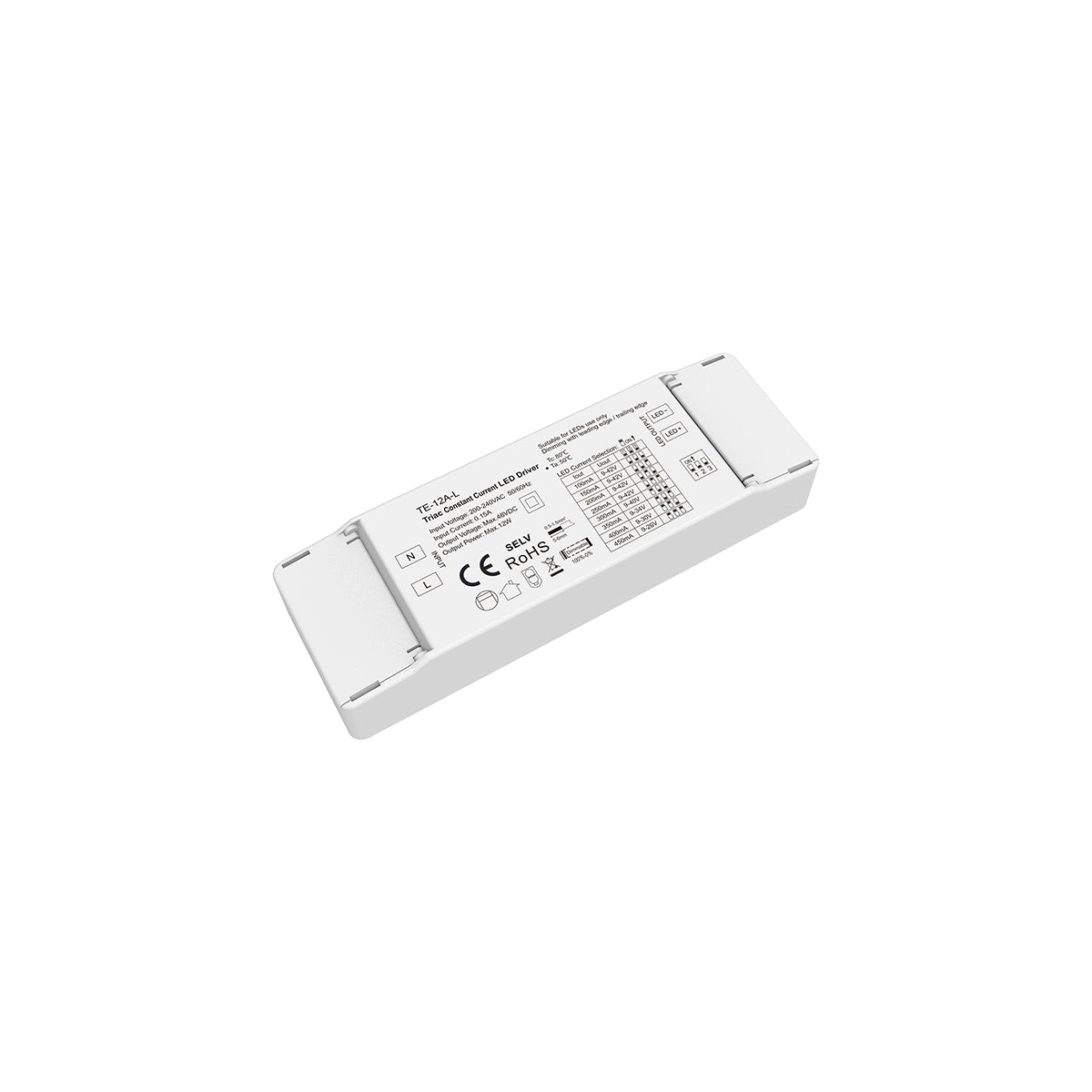 GloboStar® 73132 TE-12A-L SKYDANCE AC Triac Dimmable Constant Current LED Driver 1 Κανάλι AC 200-240V 1 x 0.15A 12W - Max 0.15A 12W - IP20  Μ11.1 x Π3.7 x Υ2cm - 5 Χρόνια Εγγύηση