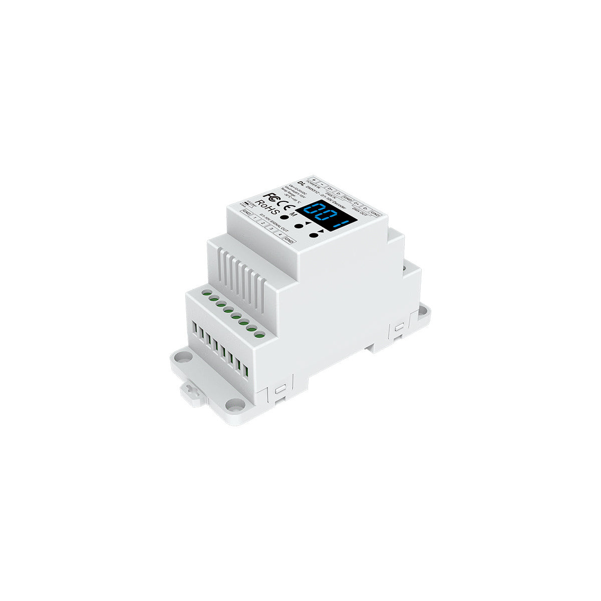 GloboStar® 73139 DL SKYDANCE DC DMX512 Signal Amplifier Din Rail Ράγας 2 Καναλιών DC 12-48V - IP20  Μ11.5 x Π5 x Υ6.5cm - 5 Χρόνια Εγγύηση - ledmania.gr