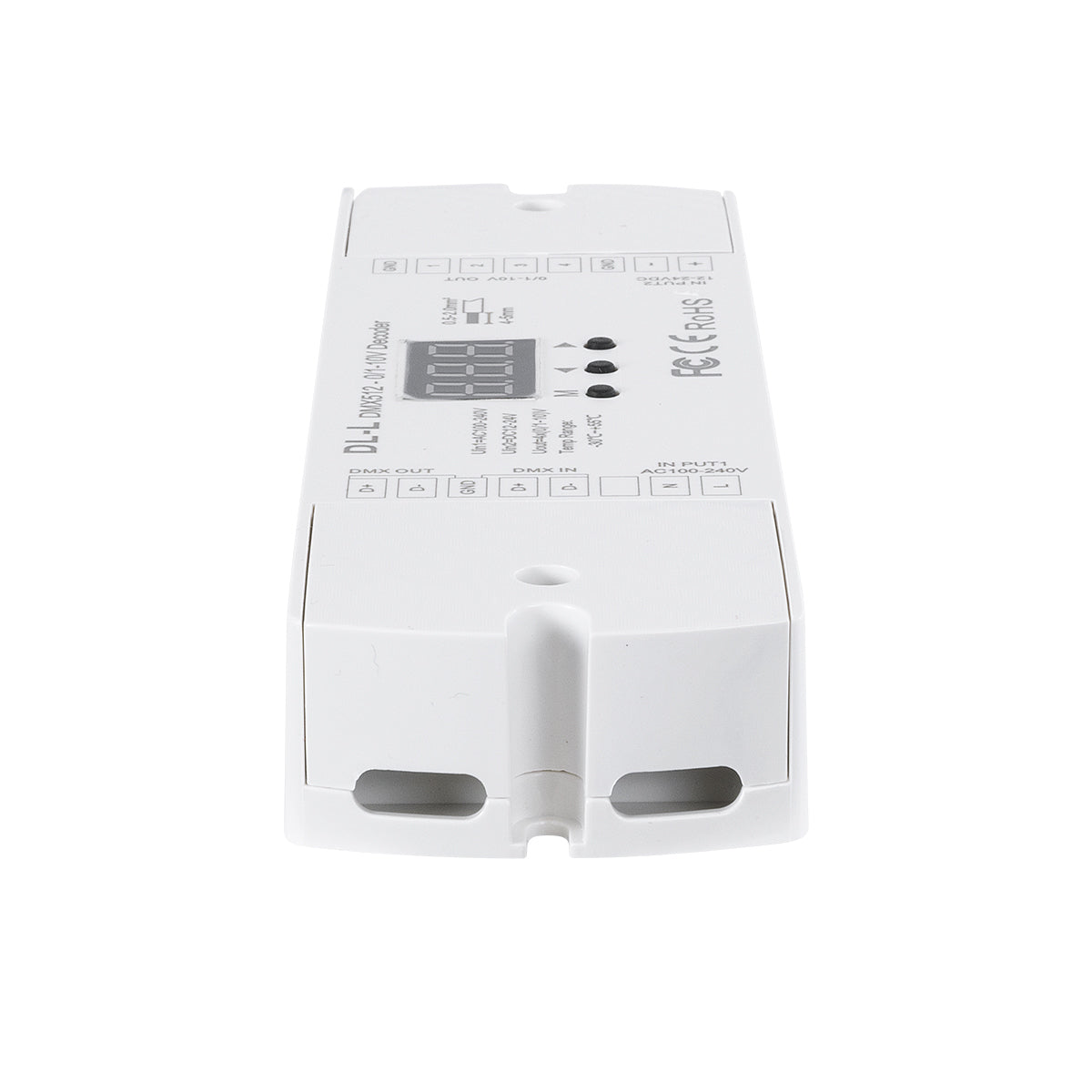 GloboStar® 73140 DL-L SKYDANCE AC DMX512 to 0/1-10V Converter / Decoder 4 Καναλιών - 2 Inputs DC 12-24V ή AC 100-240V - IP20  Μ17 x Π5 x Υ2.5cm - 5 Χρόνια Εγγύηση - ledmania.gr