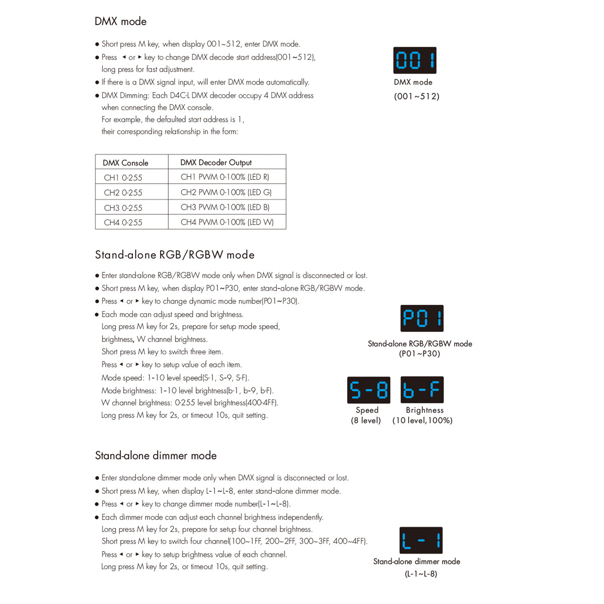 GloboStar® 73145 D4C-L SKYDANCE DC DMX512 Constant Current & RDM Decoder 4 Καναλιών DC 12-48V 4 x 0.5A 22.5W - Max 2A 90W - IP20  Μ17 x Π5 x Υ2.5cm - 5 Χρόνια Εγγύηση - ledmania.gr