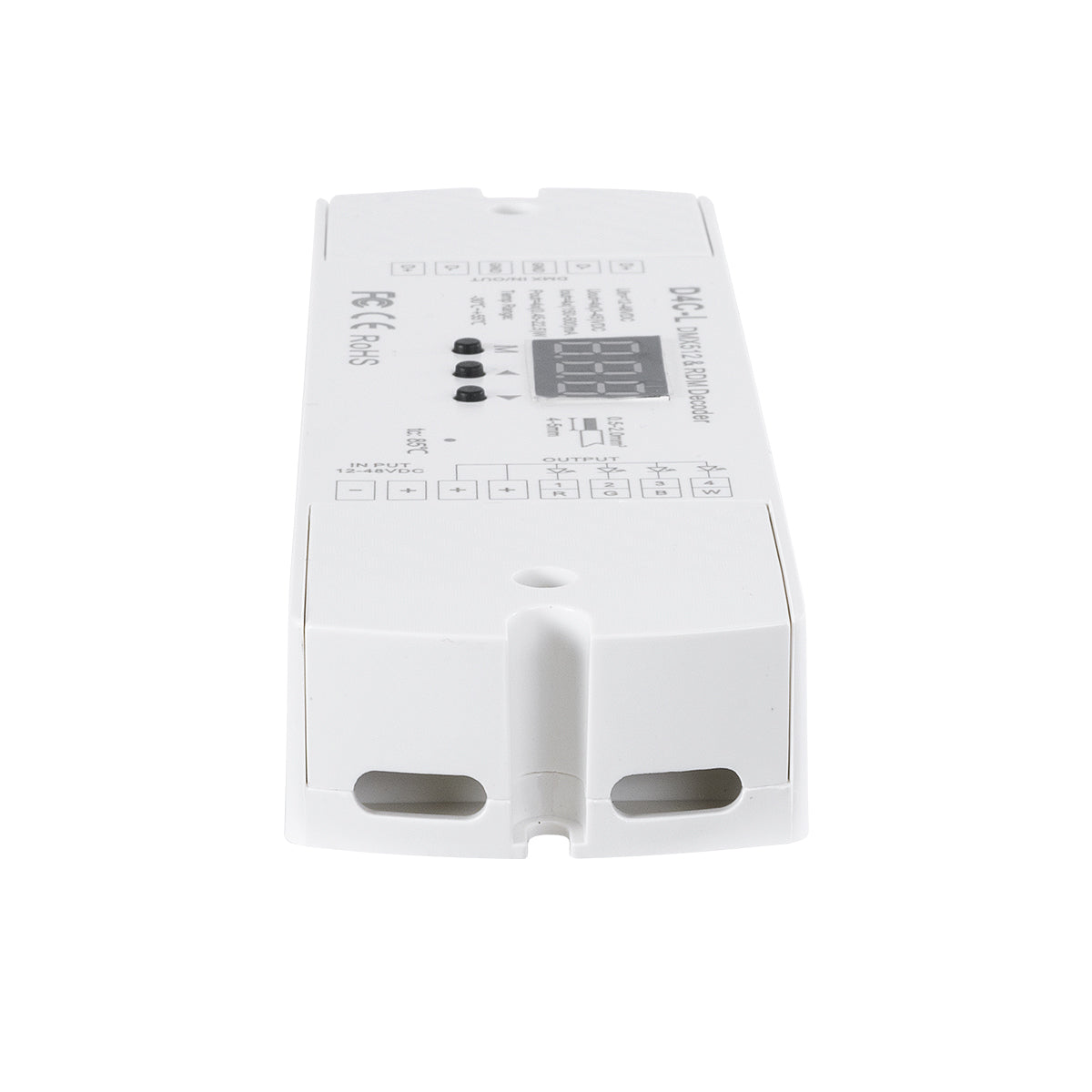 GloboStar® 73145 D4C-L SKYDANCE DC DMX512 Constant Current & RDM Decoder 4 Καναλιών DC 12-48V 4 x 0.5A 22.5W - Max 2A 90W - IP20  Μ17 x Π5 x Υ2.5cm - 5 Χρόνια Εγγύηση - ledmania.gr