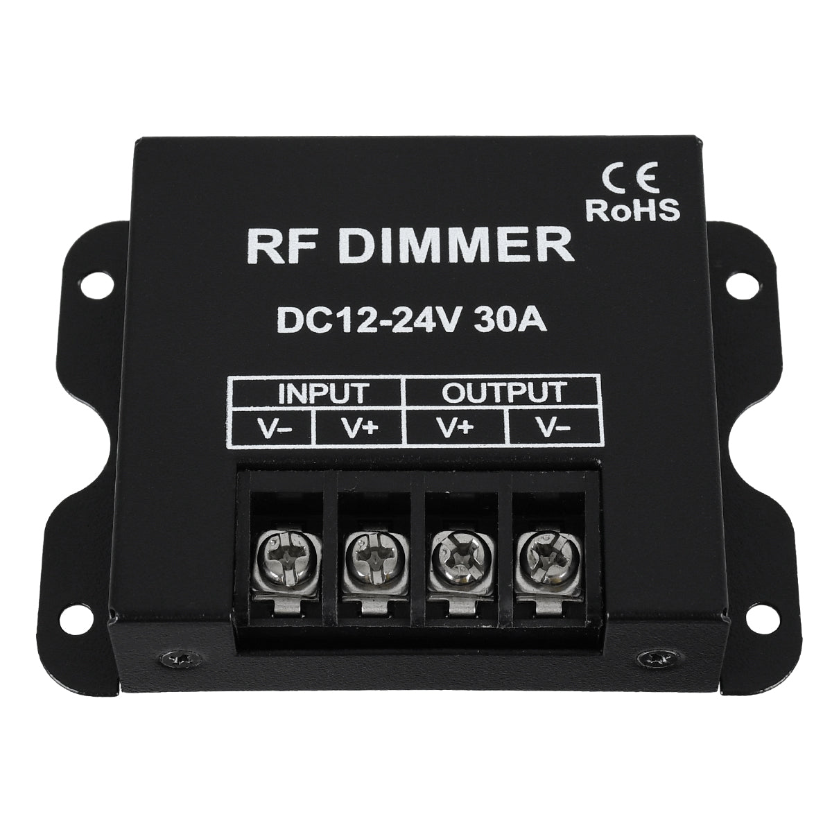 GLOBOSTAR® DIMMERME 73310 Σετ Dimmer με RF Ασύρματο Χειριστήριο με 1 x 30A 720W Κανάλι DC 12-24V 30A 720W Max IP20 - RF2.4Ghz - Μ8.7 x Π6.2 x Υ2cm - 2 Χρόνια Εγγύηση - ledmania.gr
