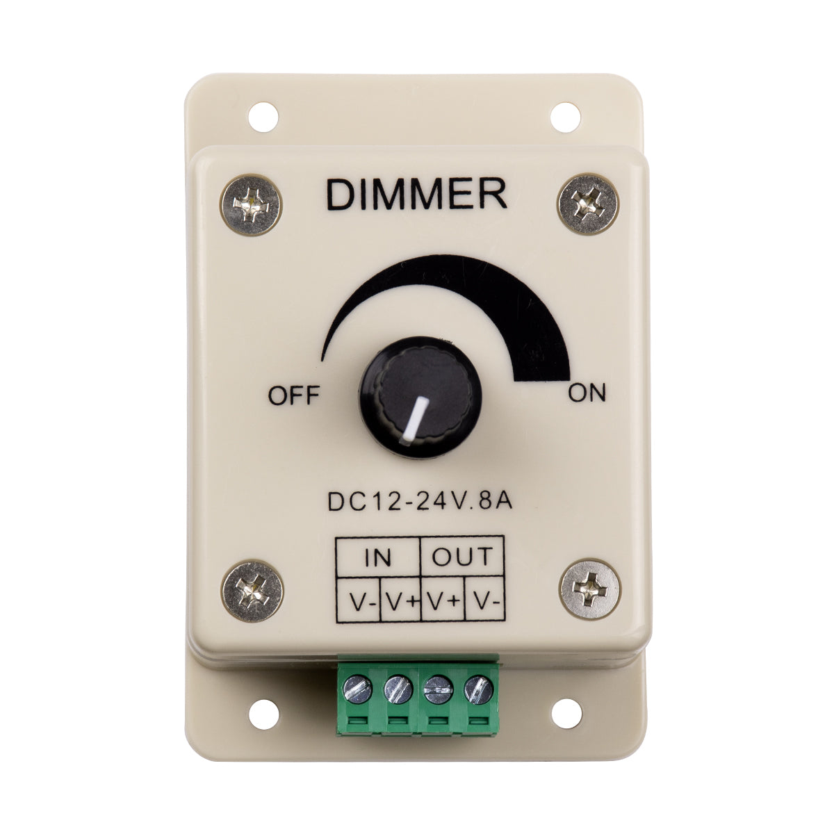 GLOBOSTAR® DIMMERALI 73315 Dimmer με 1 x 8A 192W Κανάλι DC 12-24V 8A 192W Max IP20 - Μ9.3 x Π6.5 x Υ6.2cm - 2 Χρόνια Εγγύηση - ledmania.gr